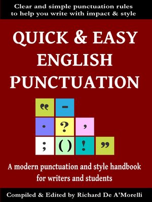 cover image of Quick & Easy English Punctuation